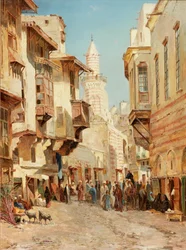 Die Moschee von Emir Mindar, Kairo, 1880